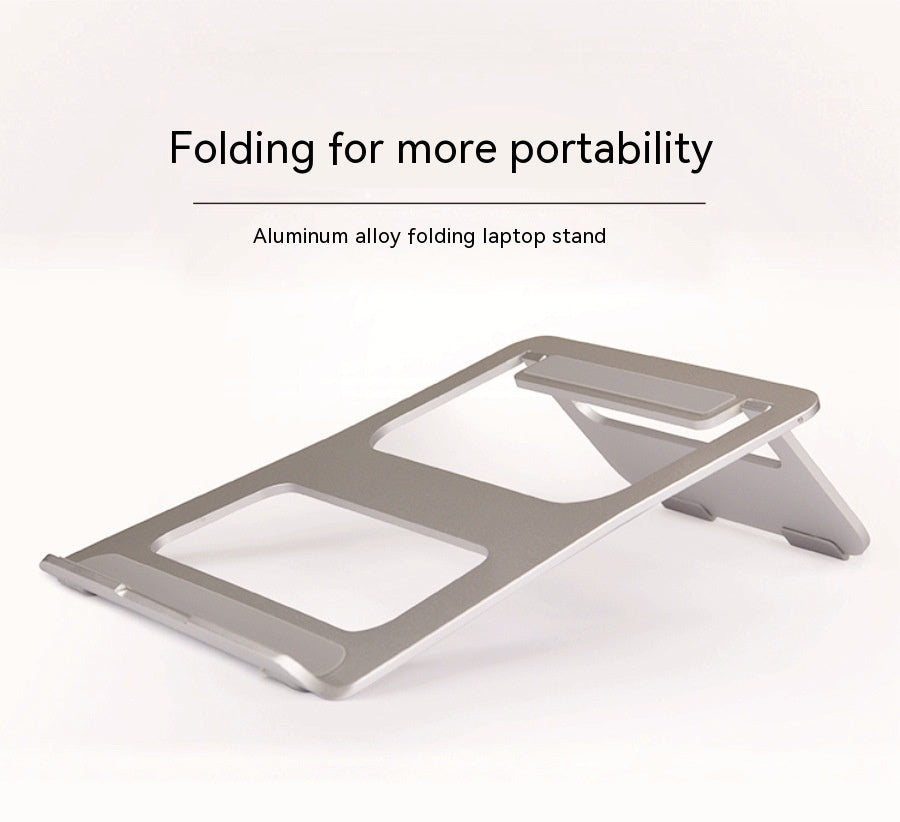 Portable Aluminum Laptop/Tablet Stand – Fold, Work Anywhere Easily