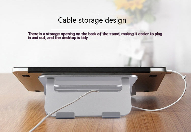 Portable Aluminum Laptop/Tablet Stand – Fold, Work Anywhere Easily