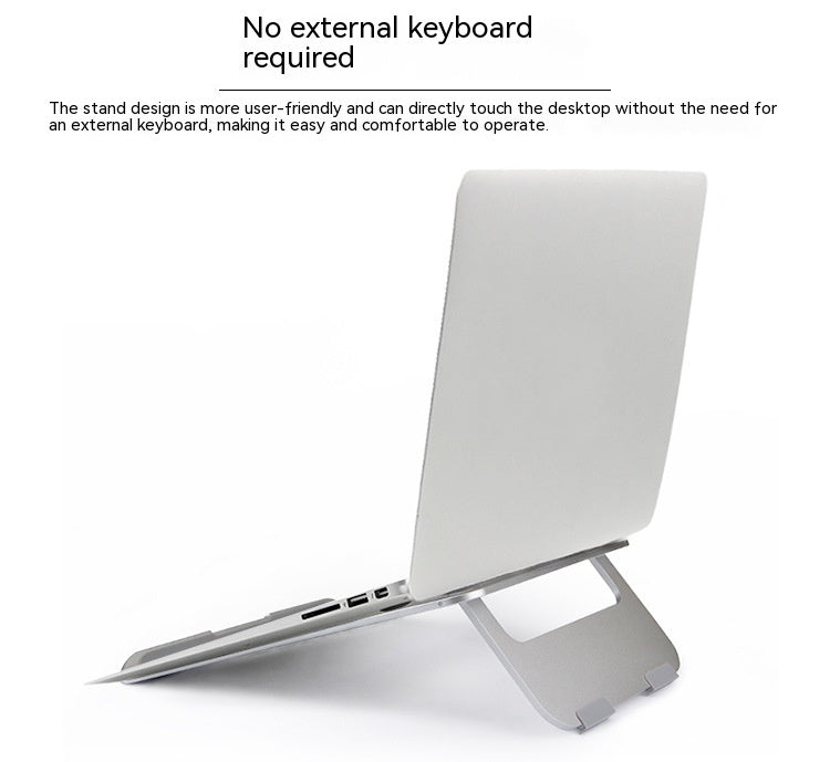 Portable Aluminum Laptop/Tablet Stand – Fold, Work Anywhere Easily