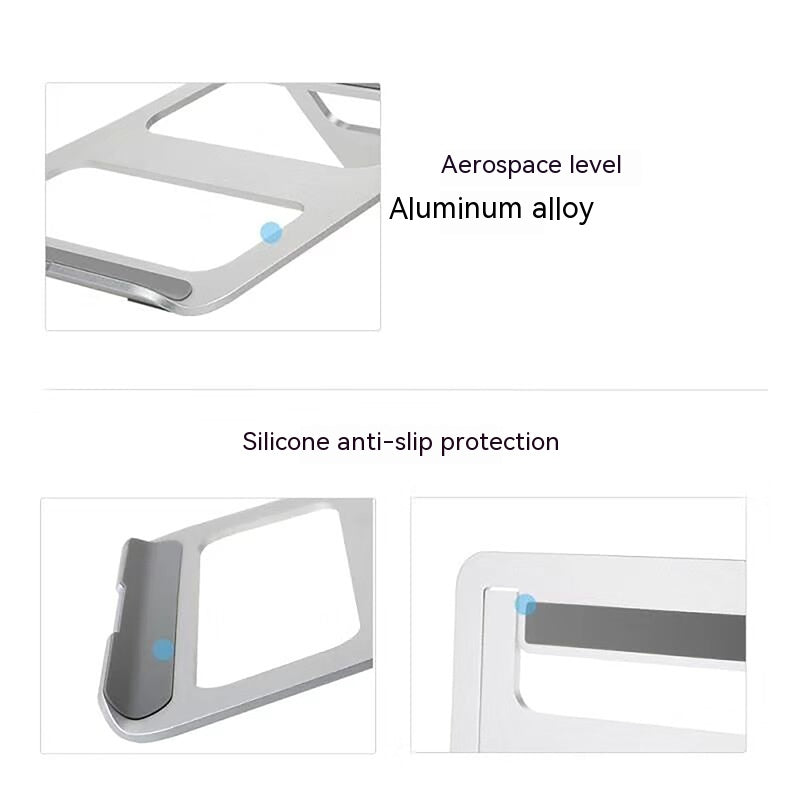 Portable Aluminum Laptop/Tablet Stand – Fold, Work Anywhere Easily